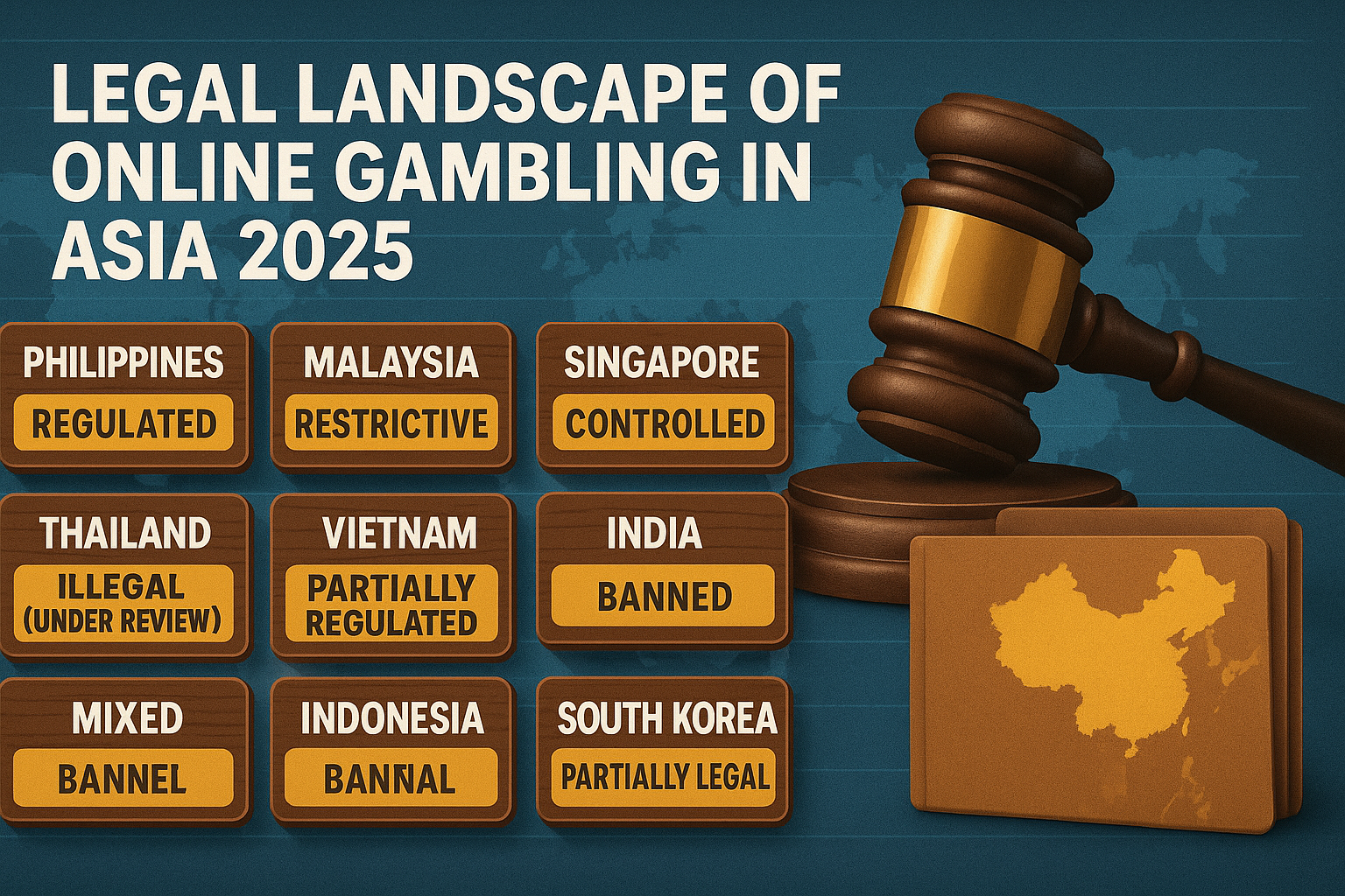 Asia Online Gambling Laws 2025