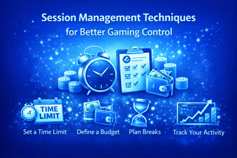 Gaming session management tools illustration