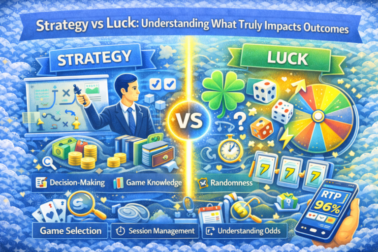 Strategy vs luck exploring the balance